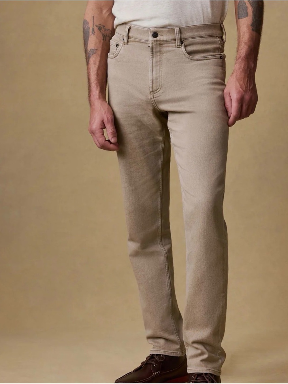 Stretch Terry 5-Pocket Pant - Desert Khaki